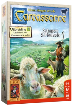 999 Games Carcassonne: Schapen & Heuvels - Bordspel