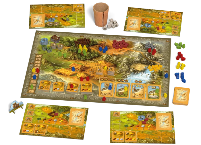 999 Games Stenen Tijdperk - Bordspel 4 999 Games Stenen Tijdperk - Bordspel - Afbeelding 2