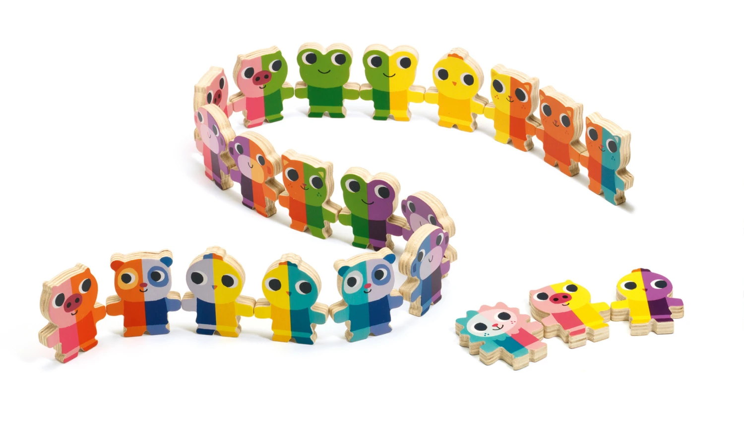 Djeco Djeco Spellen, Kinderspellen - Domino Up, 2+ 4 Djeco Djeco Spellen, Kinderspellen - Domino Up, 2+ - Afbeelding 2