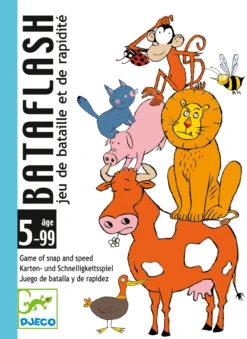Djeco Djeco Spellen, Kinderspellen - Kaartspel Bataflash, 5-99 Jr.