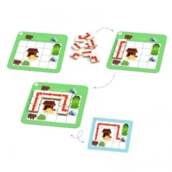 Djeco Educatieve Spellen - Oriëntatie Spel Programmino, 4+ -Kinderspel Winkel djeco educatieve spellen orientatie spel programmi 1