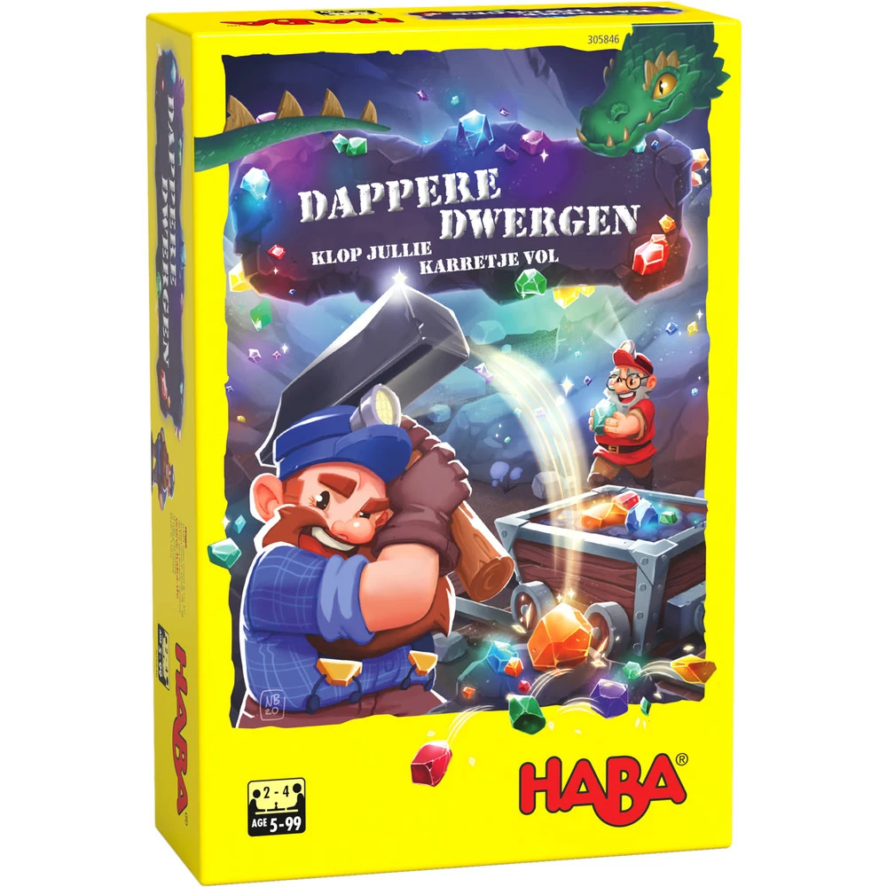 HABA HABA Spel - Dappere Dwergen - Klop Jullie Karretje Vol (Nederlands) 2 HABA HABA Spel - Dappere Dwergen - Klop Jullie Karretje Vol (Nederlands)