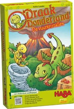 HABA HABA Spel - Draak Dondertand - De Vuurkristallen (Nederlands) -Kinderspel Winkel haba haba spel draak dondertand de vuurkristallen 2