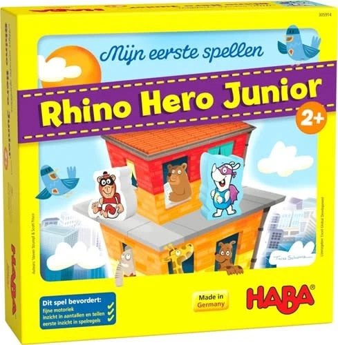 HABA Mijn Eerste Spellen - Rhino Hero Junior (Nieuw!) 3 HABA Mijn Eerste Spellen - Rhino Hero Junior (Nieuw!)