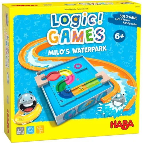 HABA Spellen, Kinderspellen - Logic! Games Milo's Waterpark, 6+ 3 HABA Spellen, Kinderspellen - Logic! Games Milo's Waterpark, 6+