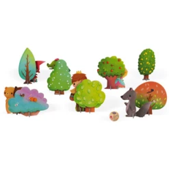 Janod Spellen, Dobbelspellen -Lovely Woods, 2+ -Kinderspel Winkel janod spellen dobbelspellen lovely woods 2 3