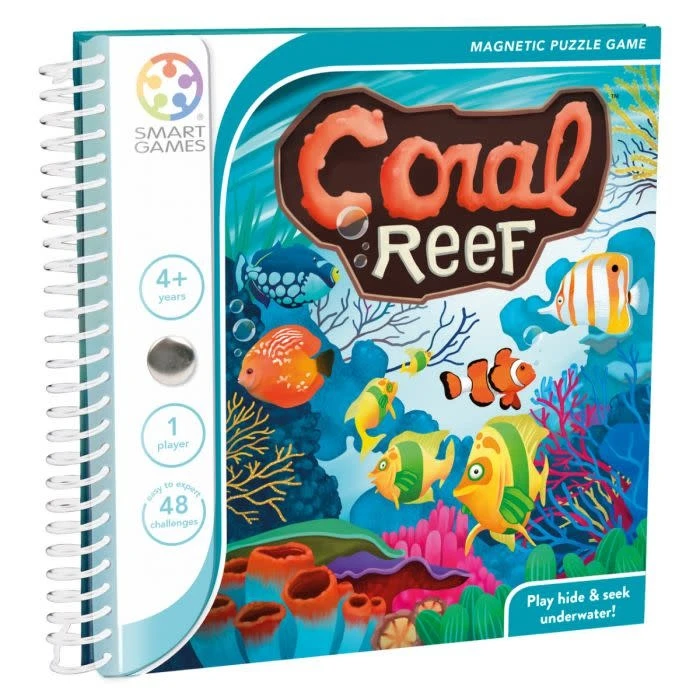 SmartGames Magneet Puzzel, Spel - Coral Reef (48 Opdrachten), 4+