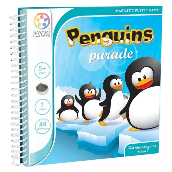SmartGames Magneet Puzzel, Spel - Penguins Parade (48 Opdrachten), 5+