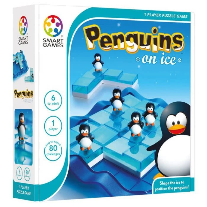 SmartGames Spellen, Brain Games - Pinguïns On Ice (80 Opdrachten), 6+