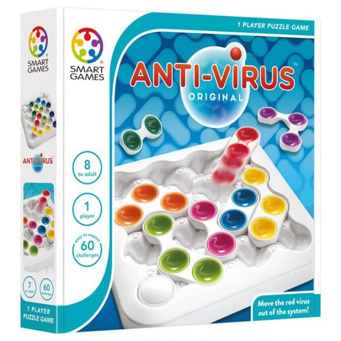 SmartGames Spellen, Braingames - Anti-Virus Original (60 Opdrachten), 8+ 3 SmartGames Spellen, Braingames - Anti-Virus Original (60 Opdrachten), 8+