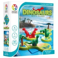 SmartGames Spellen, Braingames - Dinosaurs Mystic Islands (80 Opdrachten), 6+