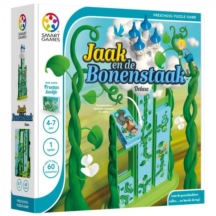 SmartGames Spellen, Braingames - Jaak En De Bonenstaak Deluxe, 4-7 Jaar