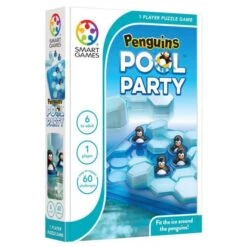 SmartGames Spellen, Braingames - Penguins Pool Party (60 Opdrachten), 6+