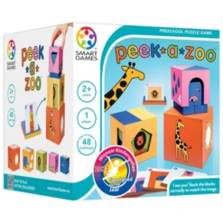 SmartGames Spellen, Kinderspellen - Peek A Zoo, 2+