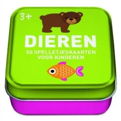 Spellen , Kaartspellen - 50 Spelletjeskaarten Voor Kinderen, Dieren 3+