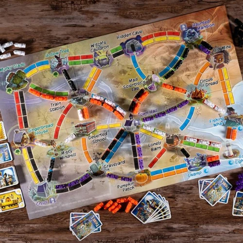 Spellen, Kinderspellen - Ticket To Ride Spookstad, 6+ 12 Spellen, Kinderspellen - Ticket To Ride Spookstad, 6+ - Afbeelding 10